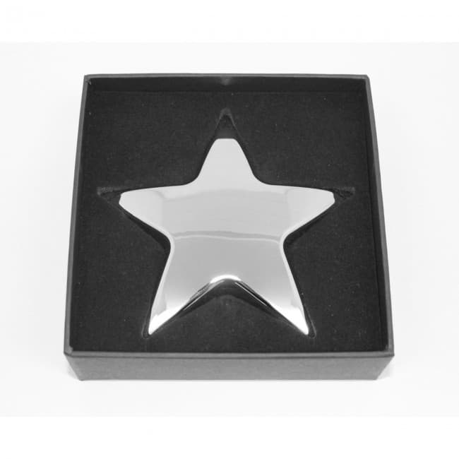 Custom Printed Star Paperweight in Gift Box