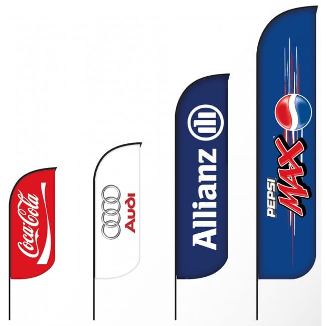 Custom Printed Bat Fan S Advertising Flag 65 X 200 Cm