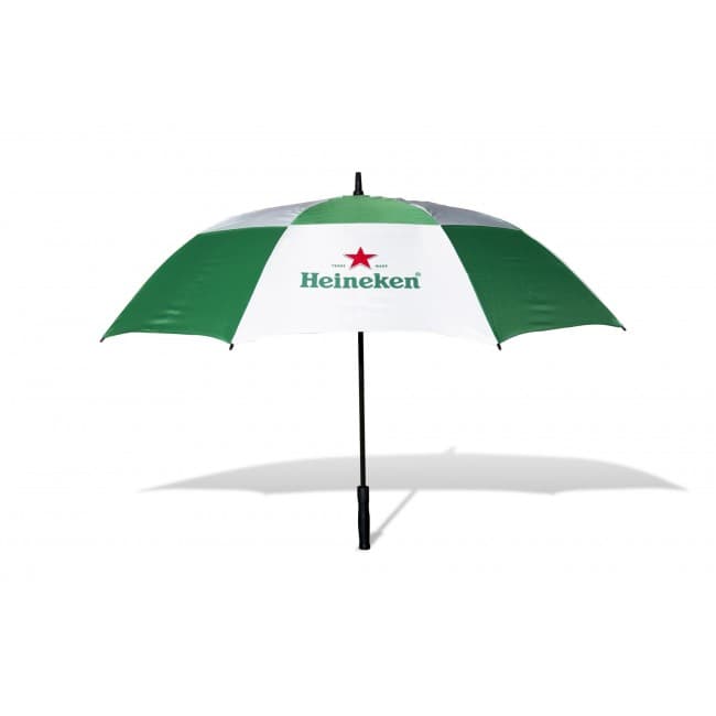 Custom Printed 60" Cirrus Golf Auto Opening Double Canopy Umbrella 