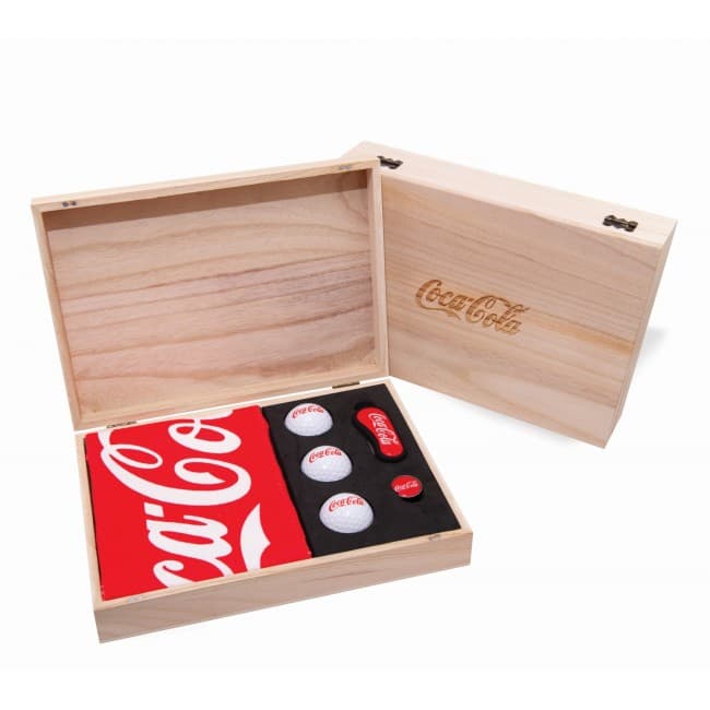 Custom Printed Wooden Flix Ds Golf Presentation Gift Box