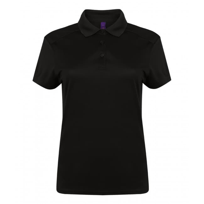 Custom Printed Henbury Stretch Microfine Pique Women'S Golf Polo