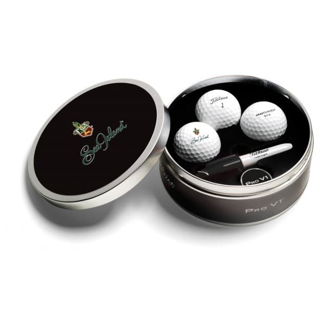 Custom Printed Titleist Pro V1 3 Ball Golf Tin