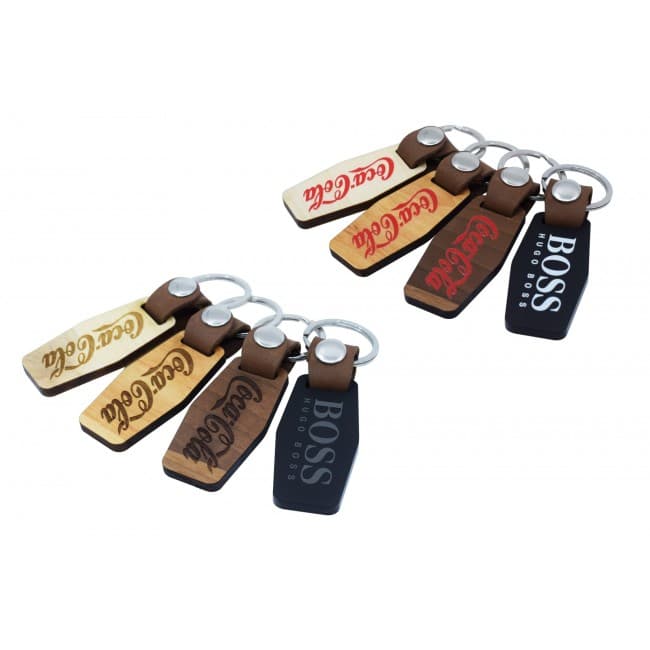 Custom Printed Deluxe Rectangular Shape Printed Keyring