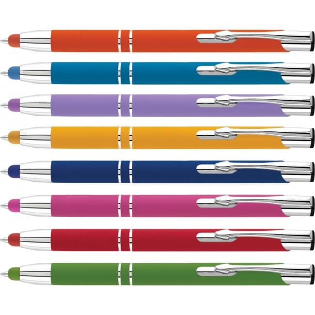 Custom Printed Electra Classic LT Soft Touch Ballpen (Line Colour Print)