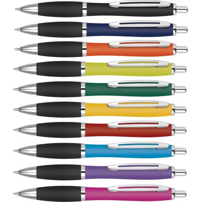 Custom Printed Contour Metal Soft Ballpen