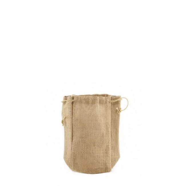 Custom Printed Large Jute Drawstring Pouch