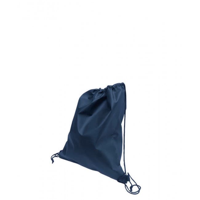 Custom Printed Tai Navy Non Woven Drawstring Bag - Image 1