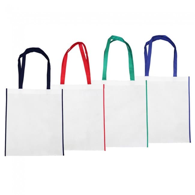 Custom Printed Kima White Non Woven Shopper