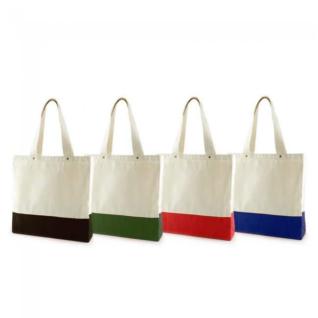 Custom Printed Komba Canvas Bag With Coloured Base 10oz