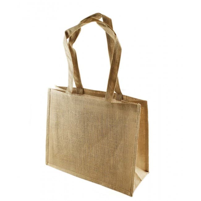 Custom Printed Swala Large Laminated Jute Shopper