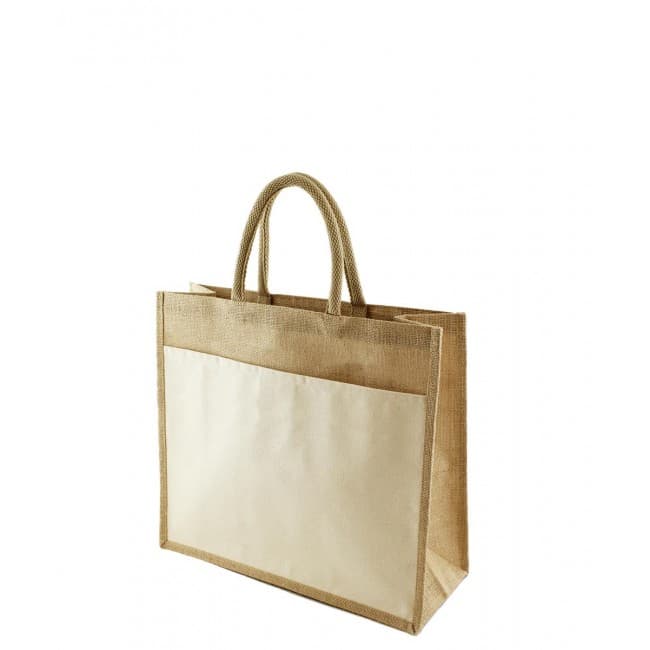 Custom Printed Funo Laminated Jute Shopper