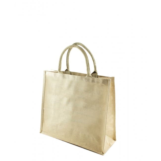 Custom Printed Juko Laminated Jute Shopper