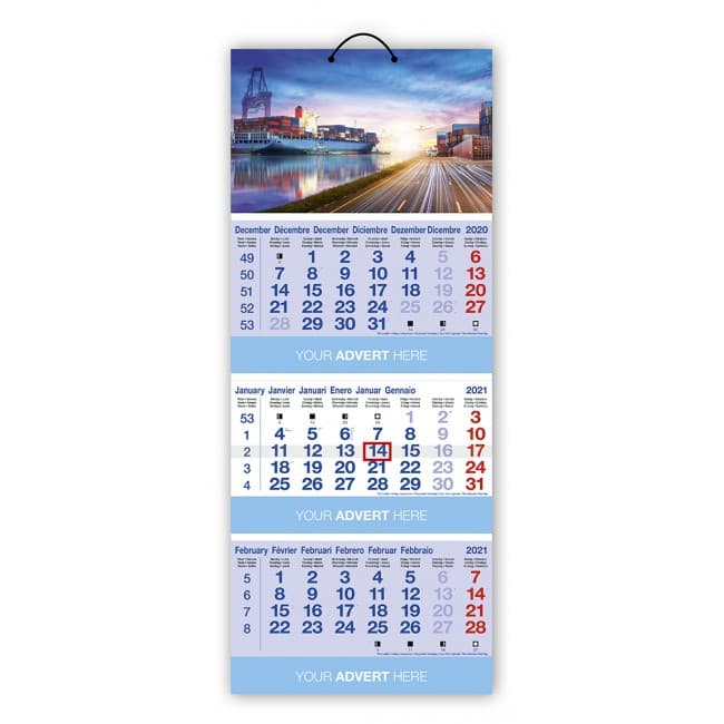 Custom Printed Mega Shipping Calendar