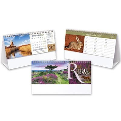 Custom Printed Rural Britain Desk Calendar