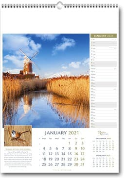 Custom Printed Rural Britain Wall Calendar