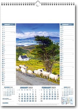 Custom Printed Caledonia Wall Calendar