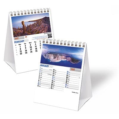 Custom Printed 360Interactive Mini Desk Calendar