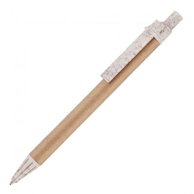 Custom Printed Jura Card Pen With Wheat Trim