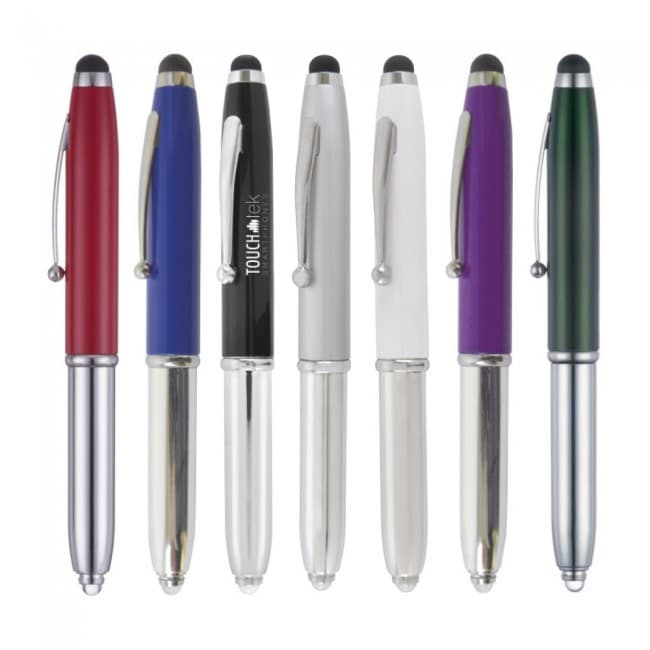 Custom Printed Lowton 3 in 1 Soft Stylus Pen