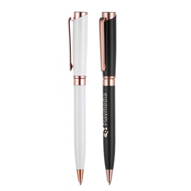 Custom Printed Lysander Rose Gold Ball Pen