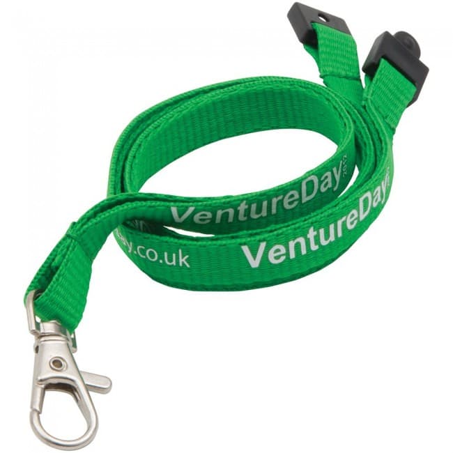 Custom Printed Promotional 25mm Flat Polyester Lanyard