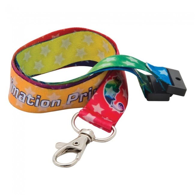 Custom Printed 20mm Dye Sublimation Print Lanyard UK Made