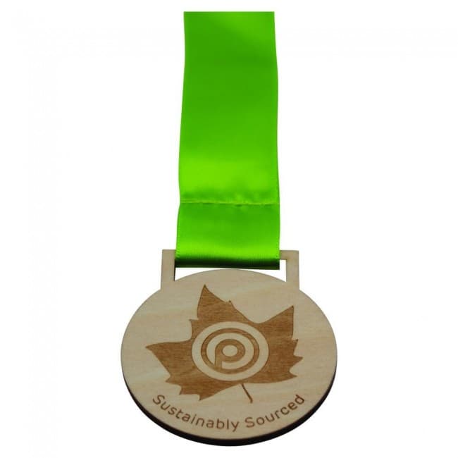 Branded Bespoke Wooden Medal 30mm