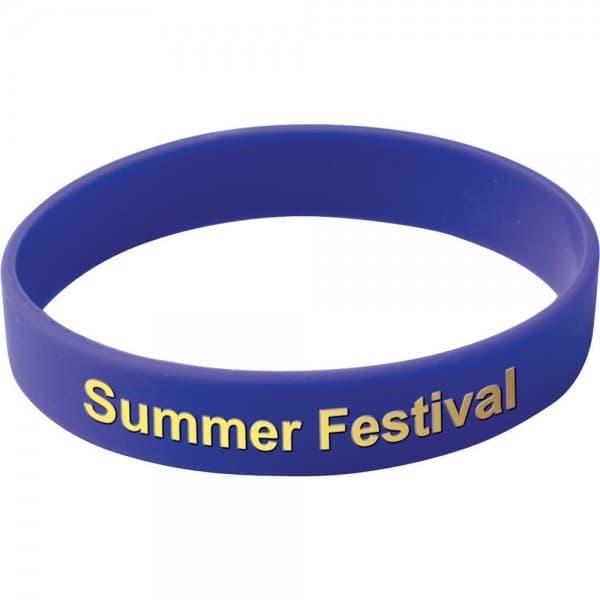 Custom Printed Silicone Wristband Adult Size