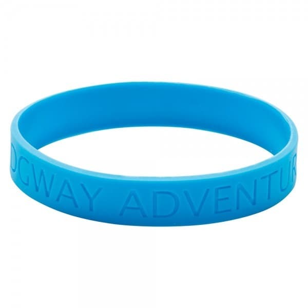 Custom Printed Recessed Logo Silicone Wristband Child Size