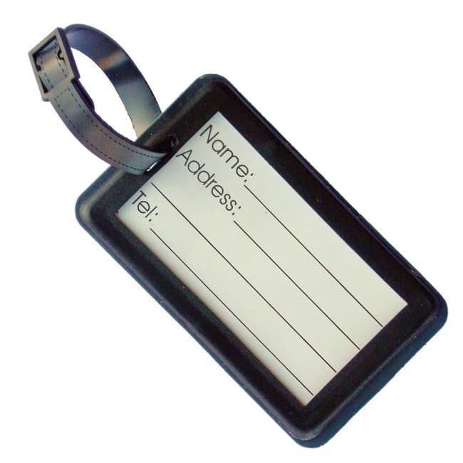 Custom Printed Medium Soft PVC Luggage Tag