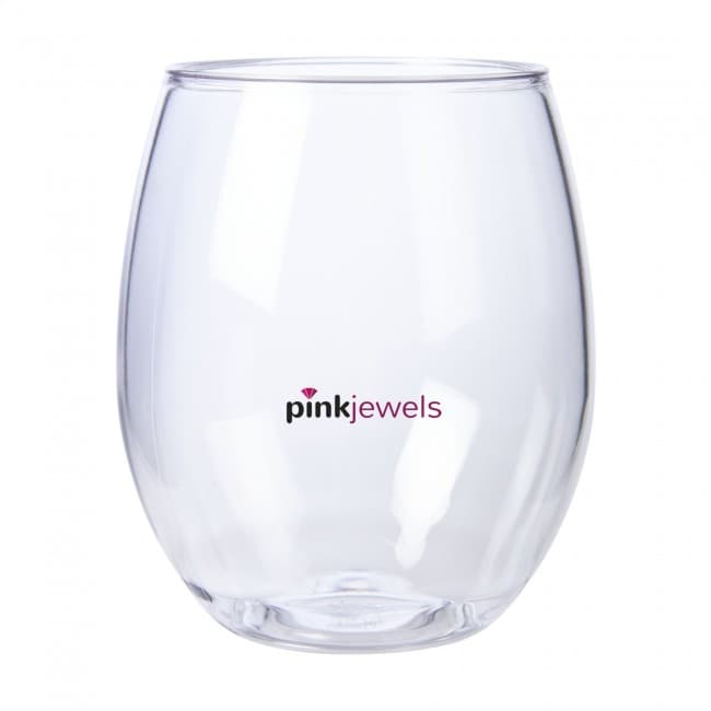 Custom Printed Ruby Water glass Tritan-plastic 400 ml