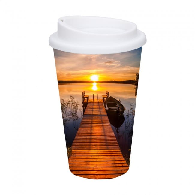 Custom Printed Premium Coffee Branded Travel Mug 