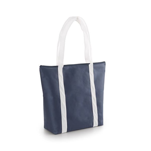 Custom Printed Non-Woven Tote Bag With Zipper Closure