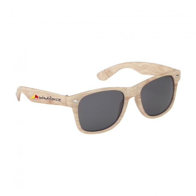 Custom Printed Looking Bamboo sunglasses