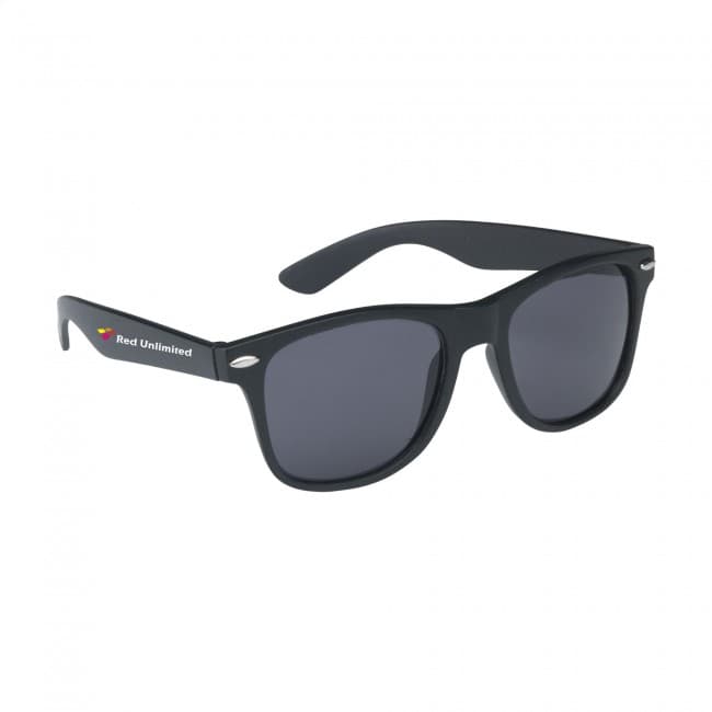 Custom Printed Malibu Matt Black sunglasses