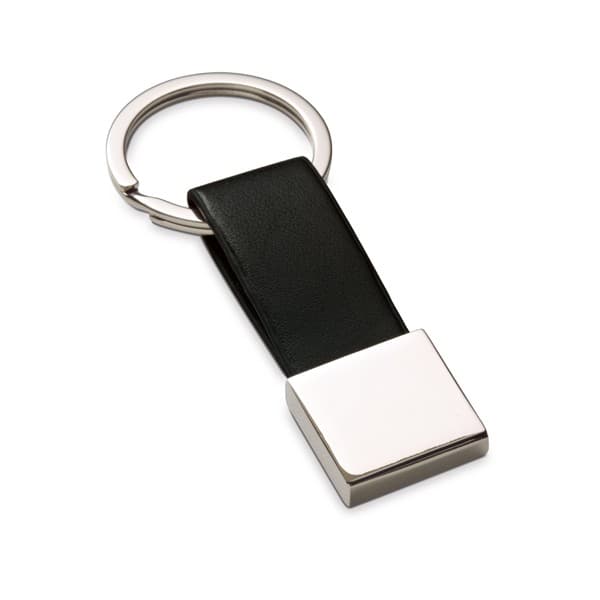 Custom Printed Leather Metal Keyring