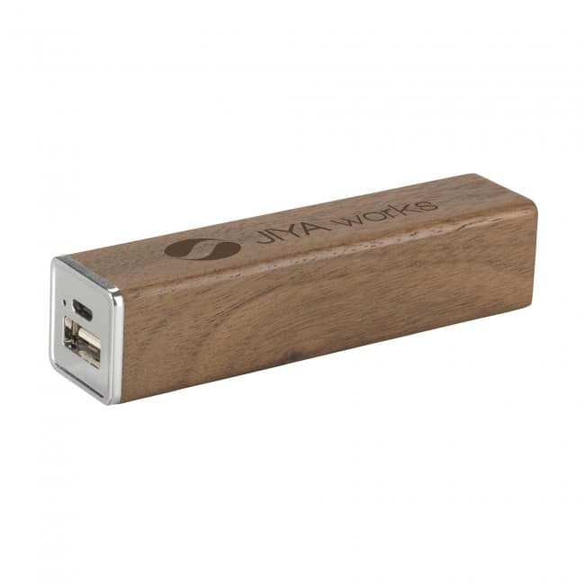 Custom Printed Powerbank 2000 Wood charger