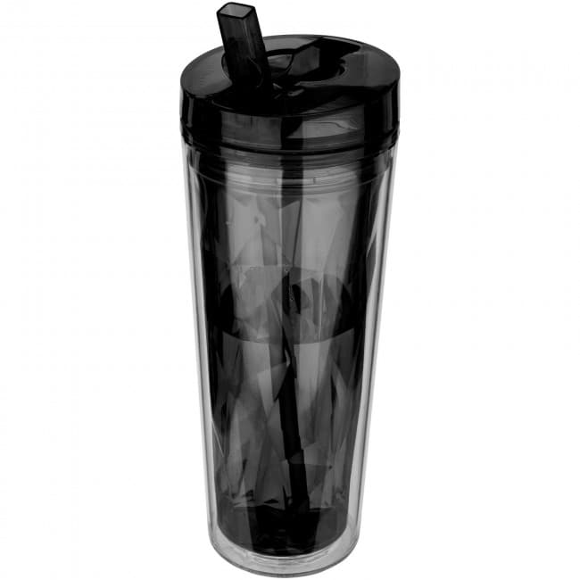 Custom Printed Flip n Sip 535 ml geometric insulated tumbler - Image 2