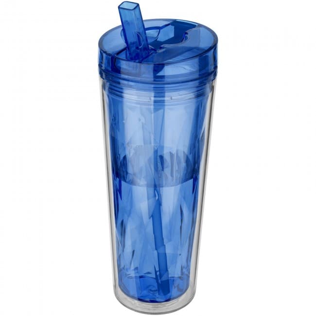 Custom Printed Flip n Sip 535 ml geometric insulated tumbler - Image 1