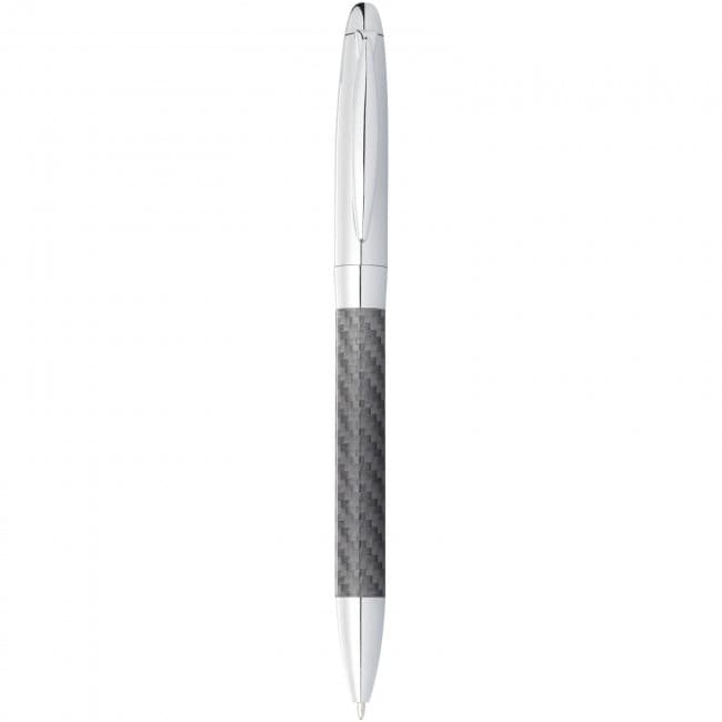 Custom Printed Winona ballpoint pen with carbon fibre details