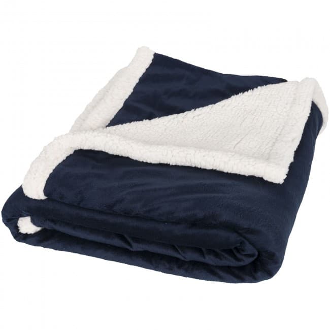 Custom Printed Lauren sherpa fleece plaid blanket - Image 1