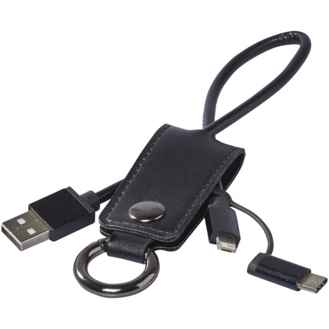 Custom Printed Posh 3-in-1 charging cable - Image 2