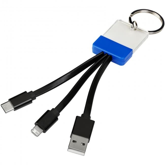 Custom Printed Dazzle 3-in-1 charging cable - Image 1