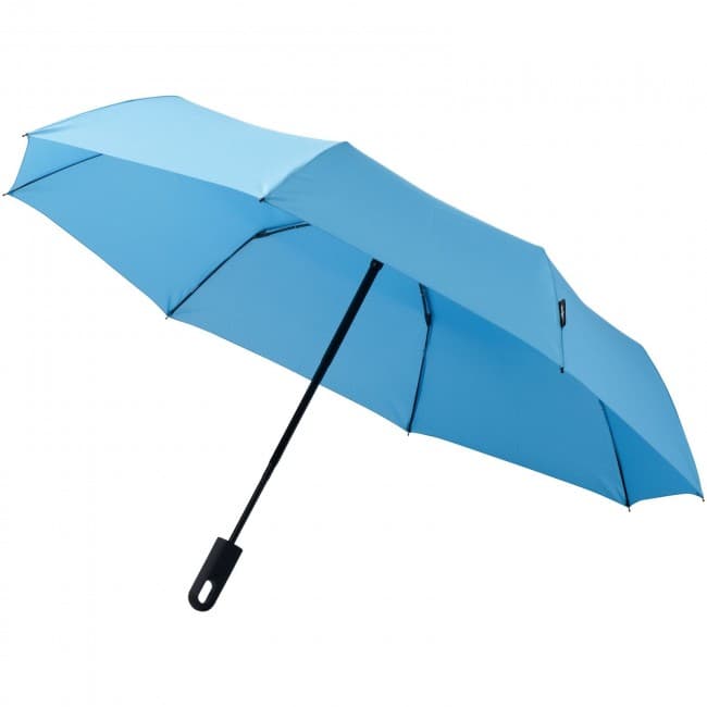 Custom Printed Trav 21.5'' foldable auto open/close umbrella - Image 2