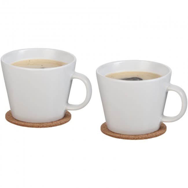 Custom Printed Hartley 2 piece mug set with coaster