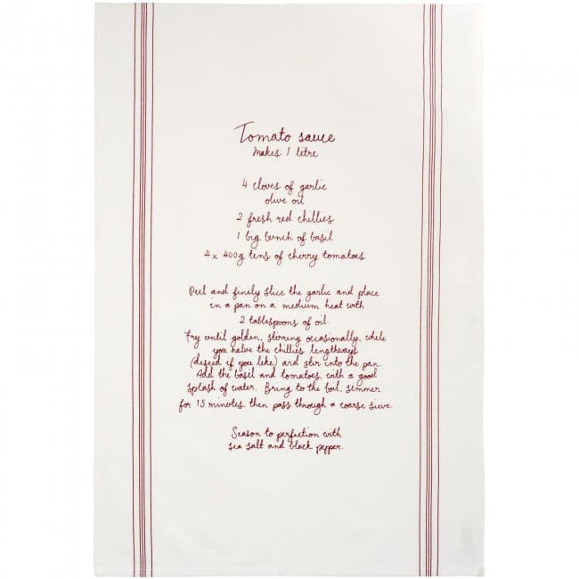 Custom Printed Aberdeen cotton recipe tea towel - Image 2