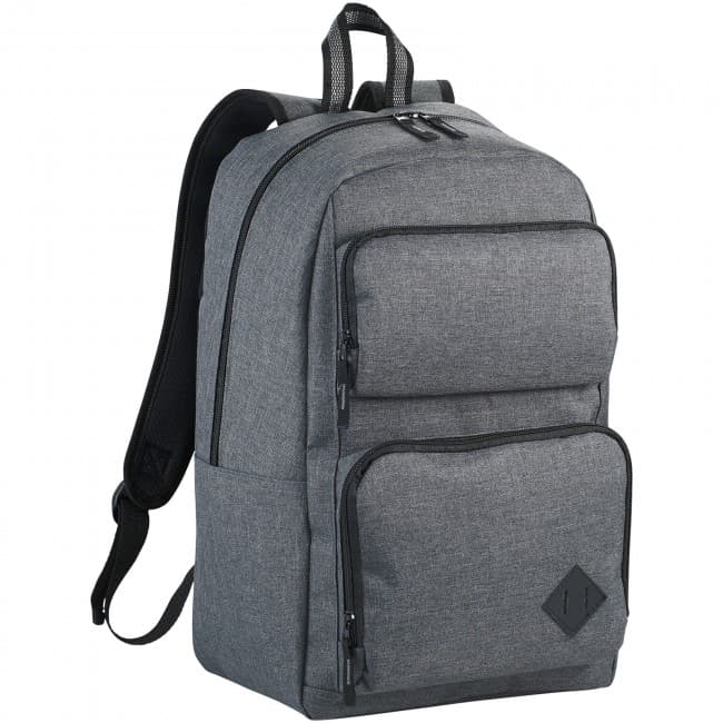 Custom Printed Graphite Deluxe 15.6'' laptop backpack