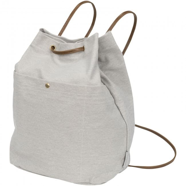 Custom Printed Harper cotton canvas drawstring backpack