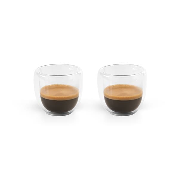 Branded Isothermal Glass Coffee Set With 2 Glasses