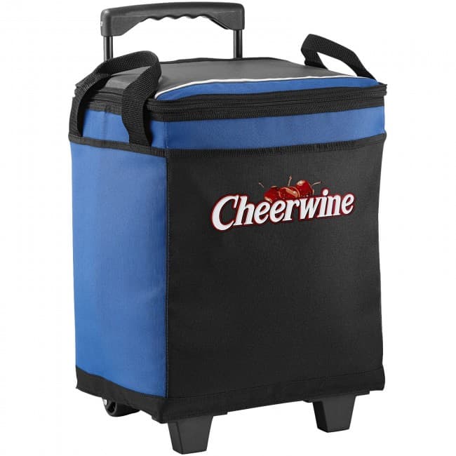 Custom Printed Roller 32-can cooler bag with wheels - Image 2